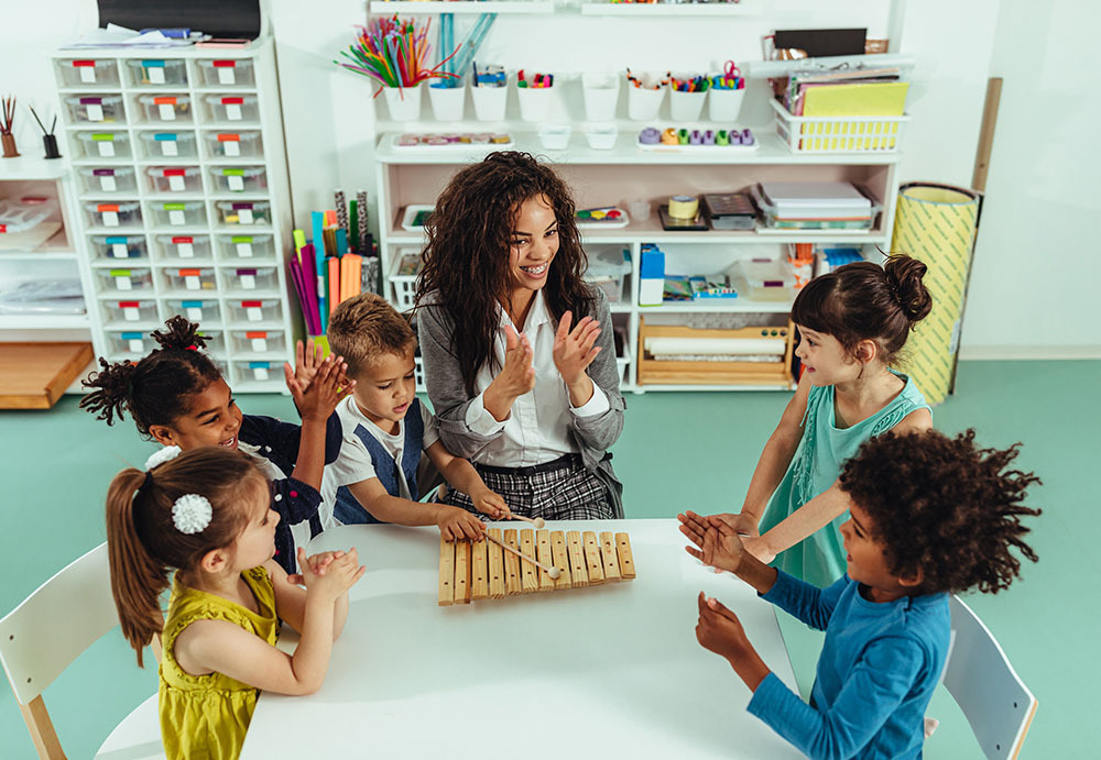 Students in classroom